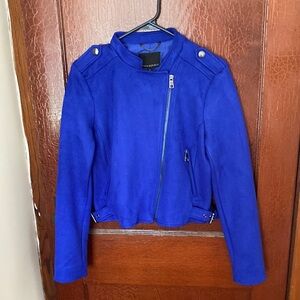 Banana Republic Royal Blue Bomber Jacket, medium nwt